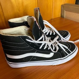 Brand New Black Hightop Vans! Women’s size 8